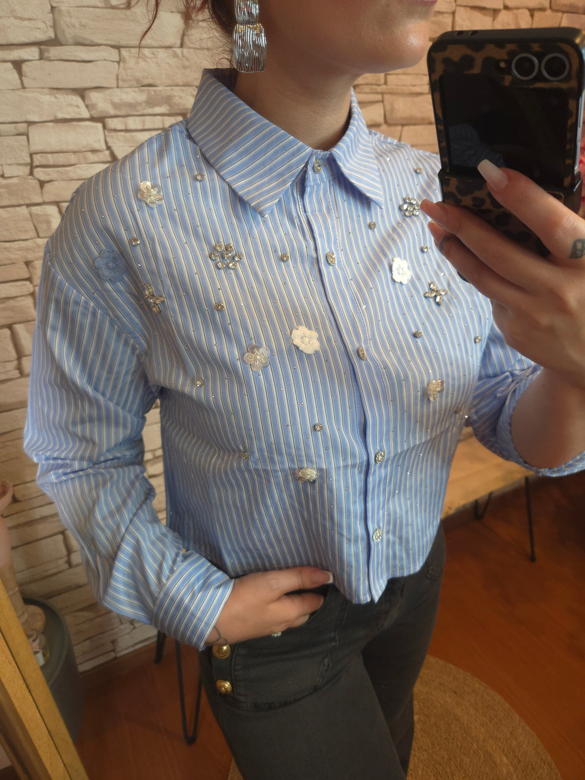 Chemise Céleste Fleurie