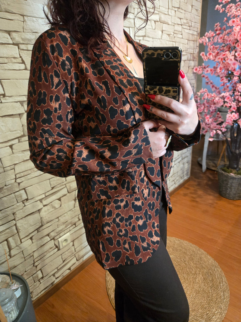 Blazer Léopard Marron & Noir 🐆