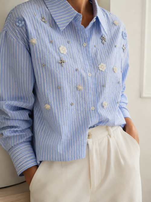 Chemise Céleste Fleurie