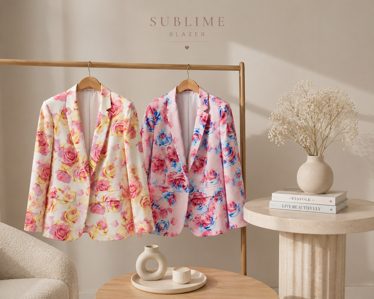 Blazer Fleuri Élégance